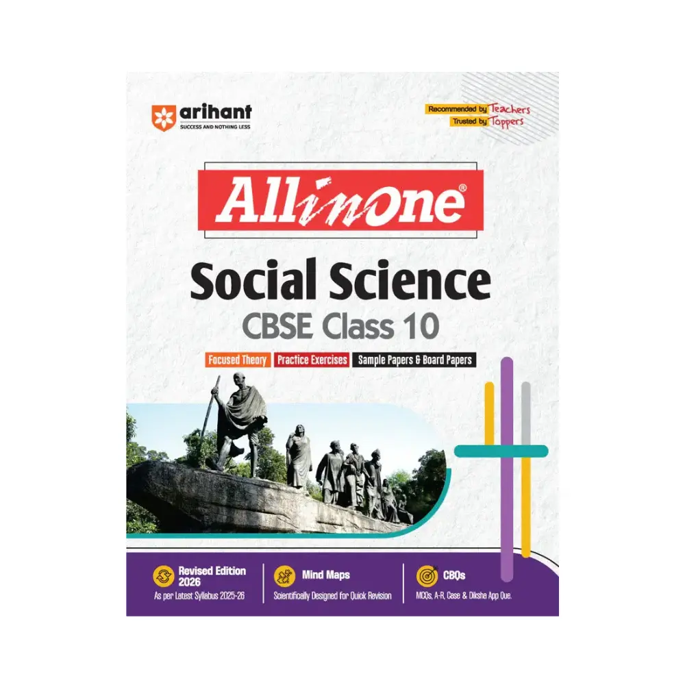 arihant-all-in-one-social-science-class-10-for-cbse-exams Arihant All in One Social Science Class 10 for CBSE Exams 2025-26 | Revised Edition as per latest syllabus I Mind Maps, CBQs, Focused Theory, Practice Exercises, Sample Papers - Image 1