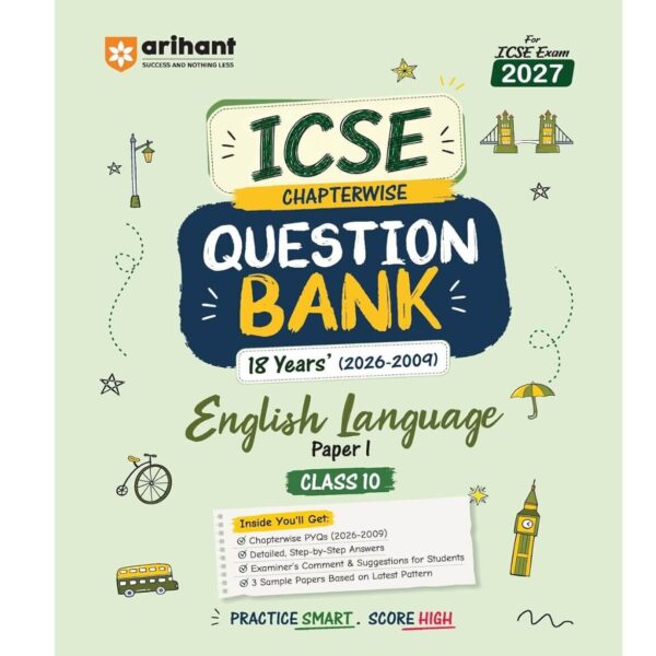 Arihant ICSE Question Bank Class 10 English Language Paper I For Board Exam 2027 | CChapterwise PYQs