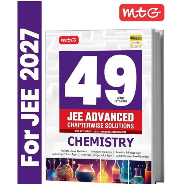 MTG 49 Years (2026-1978) JEE Advanced PYQ Chemistry For 2027 Exam | Chapter-wise Solved Papers