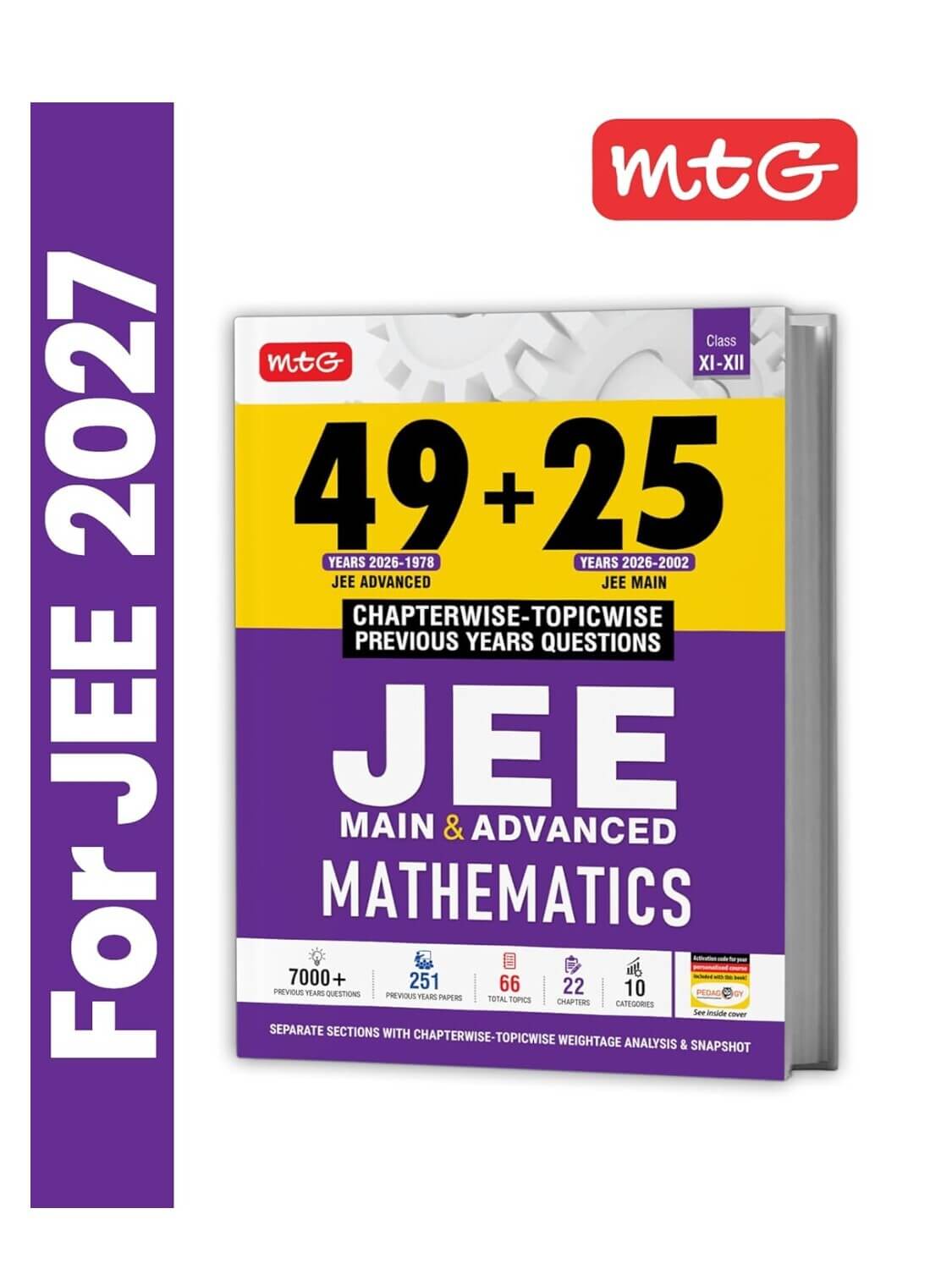 Untitled (25) (1) MTG 49 + 25 Years (2026-2002) JEE Main and Advanced (2026-1978) PYQ Book Mathematics | Chapter-wise Topic-wise Solved Papers - Image 1