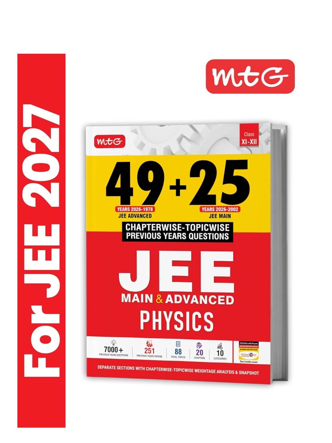 Untitled (27) (1) MTG 49 + 25 Years (2026-2002) JEE Main and Advanced (2026-1978) PYQ Book Physics | Chapter-wise Topic-wise Solved Papers - Image 1