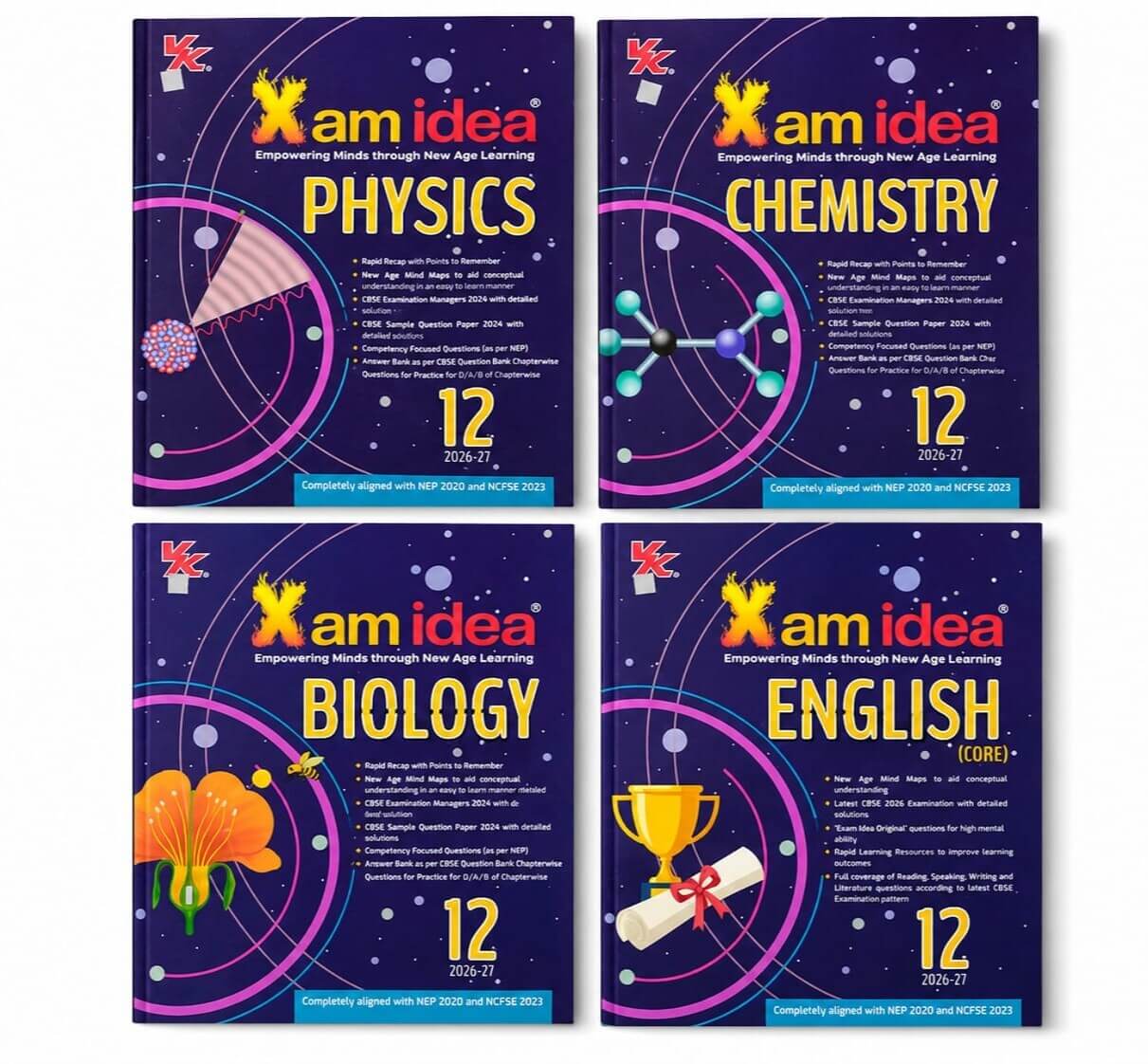Untitled (30) (1) Xam Idea Class 12 | Question Bank | PCBE SET of 4 Books | Physics | Chemistry | Biology | English | For 2026-27 - Image 1