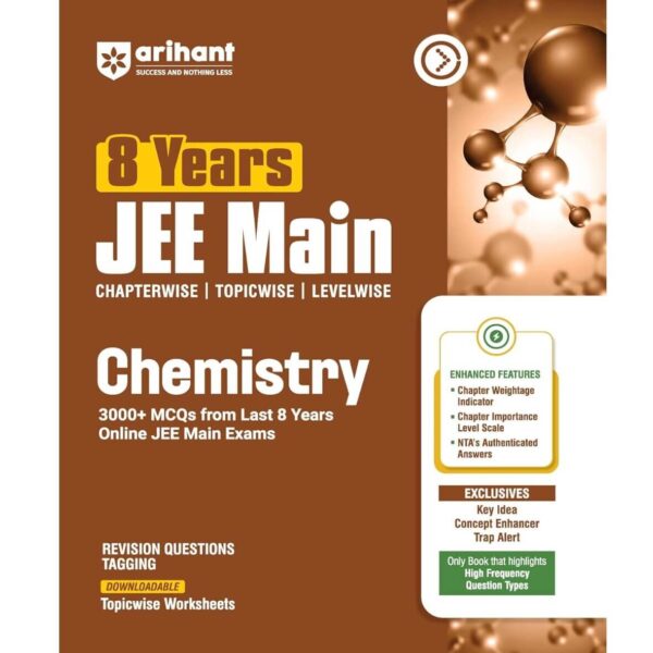 Arihant 8 Years JEE Main Chemistry PYQ Book 2027 | Chapterwise