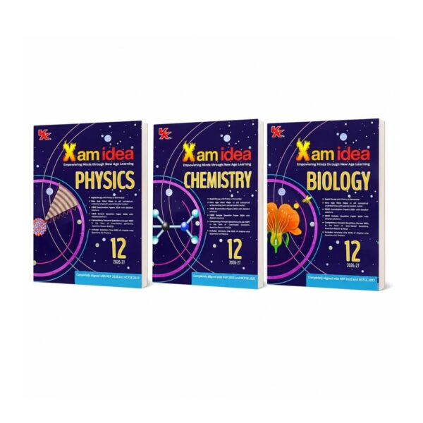 Xam Idea Class 12 | Question Bank | PCB Combo (Physics, Chemistry, Biology) | For 2026-27