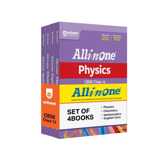 Arihant All in One | PCM Combo | English Core, Physics, Chemistry, Mathematics Class 12 for CBSE Exam 2026-27