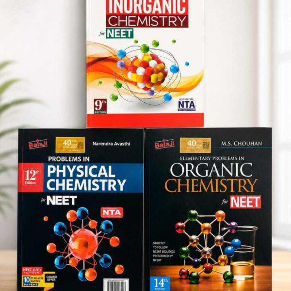 Balaji Problems in Inorganic Chemistry | Physical Chemistry | Organic Chemistry | Set of 3 Books for NEET