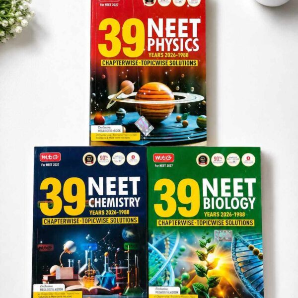 MTG 39 NEET Physics, Chemistry, Biology | PCB | YEARS 1988 - 2026, CHAPTERWISE - TOPICWISE SOLUTIONS [FOR NEET 2027]